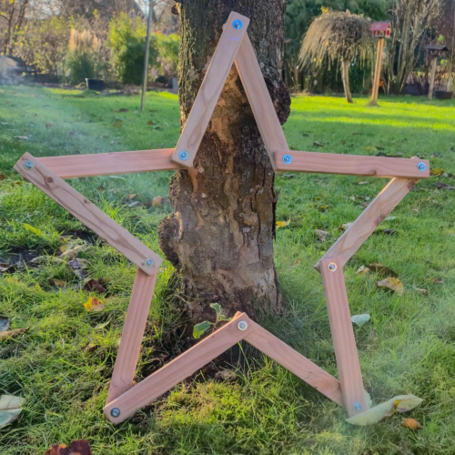 Holzstern aus Douglasienholz – nachhaltig & handgefertigt